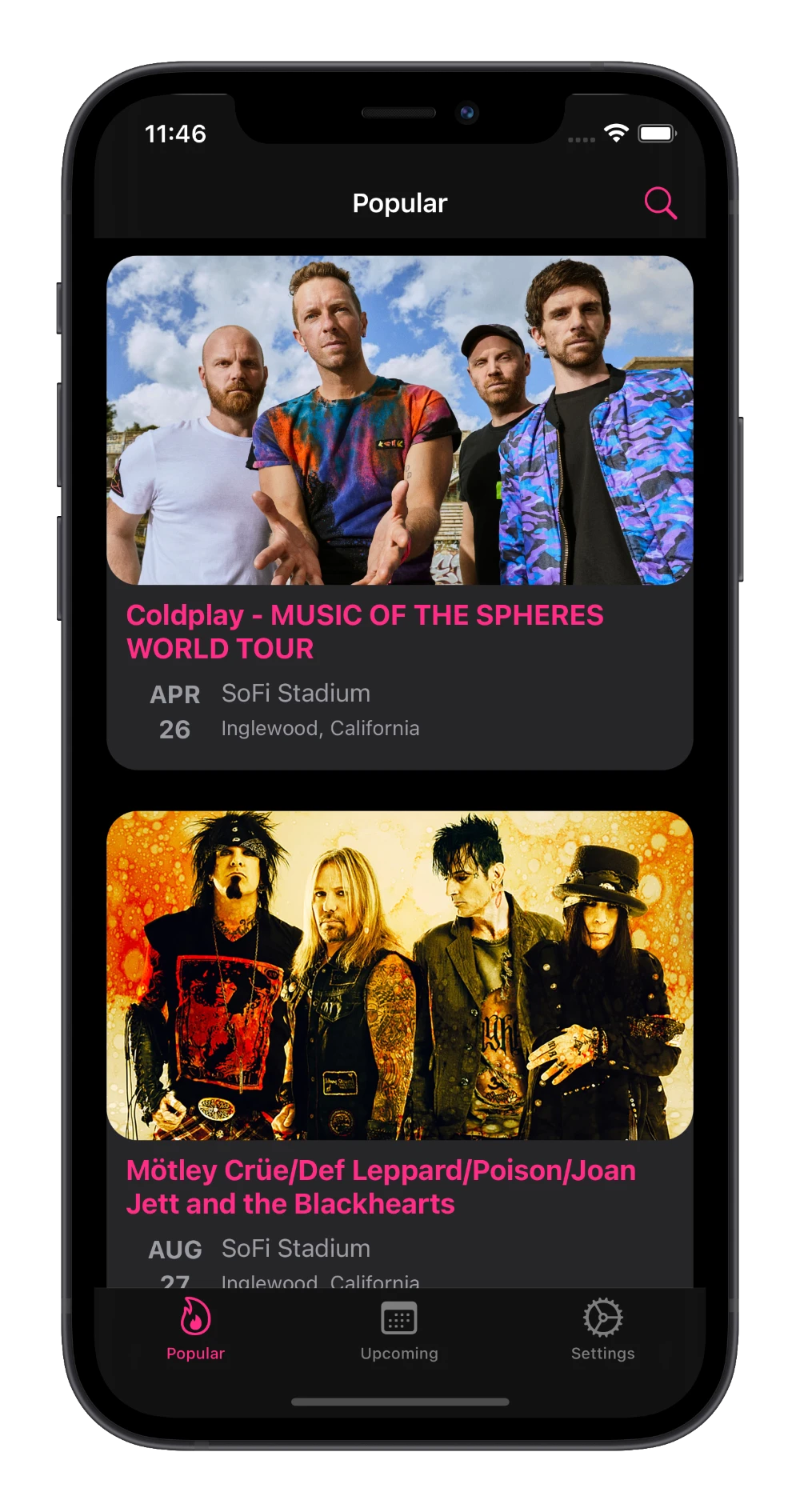 FFWD app on iPhone